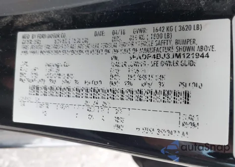 2018 Ford Fiesta Se from USA, damaged, VIN 3FADP4BJ3JM121944